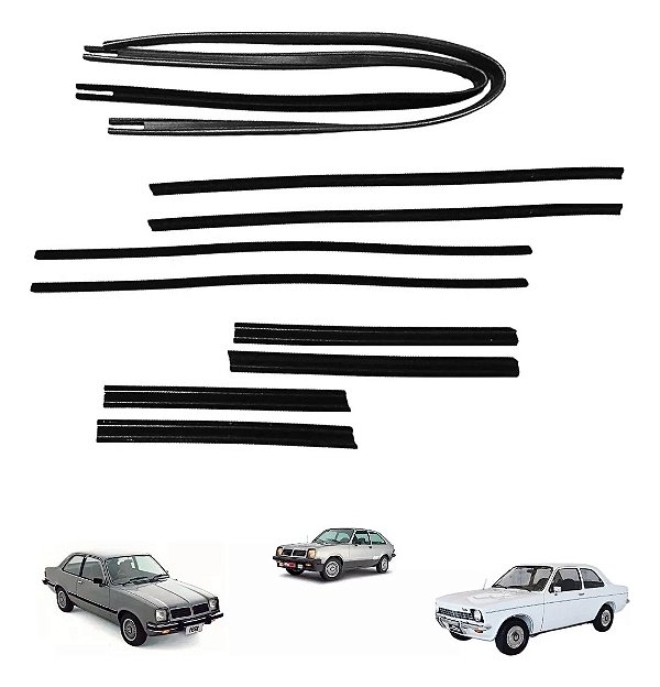 Kit Canaleta, Pestana Dos Vidros e Porta GM Chevette 1973 A 1982