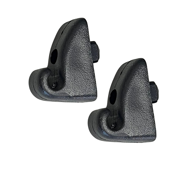 Par de Suporte do Quebra Sol GM Monza Kadett D20 A20 Preto com Trava