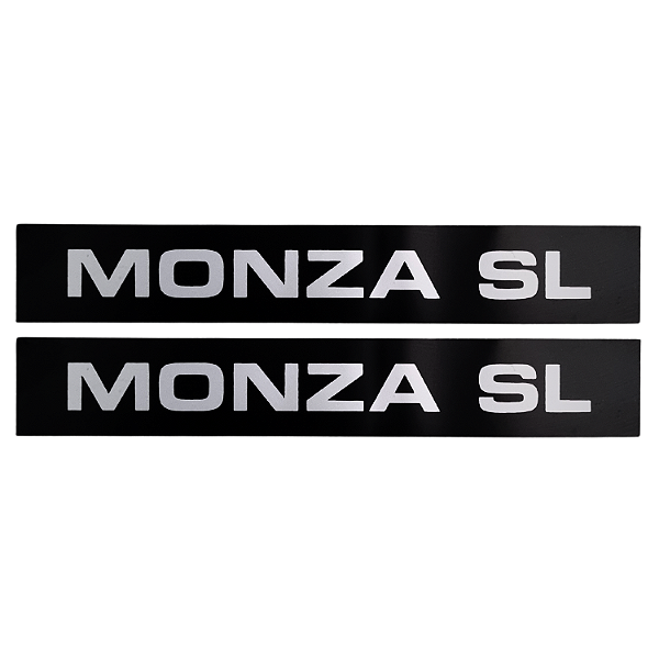Par de Emblemas Plaqueta em Metal MONZA SL