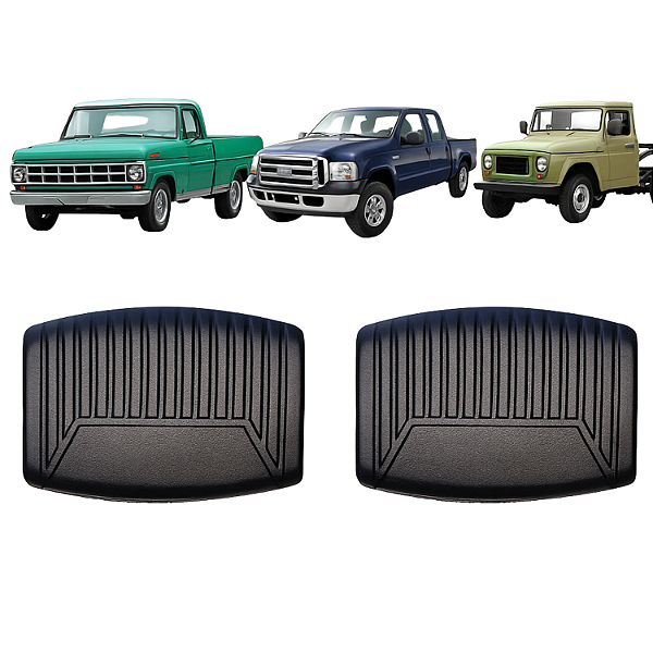 Par Capa Pedal Freio Embreagem F1000 F250 F75 F4000 Caminhonete Ford Antiga