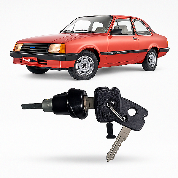Cilindro Porta Malas Preto GM Chevette 1984 1985 1986 1987 1988 1989 1990 1991 1992 1993  Original