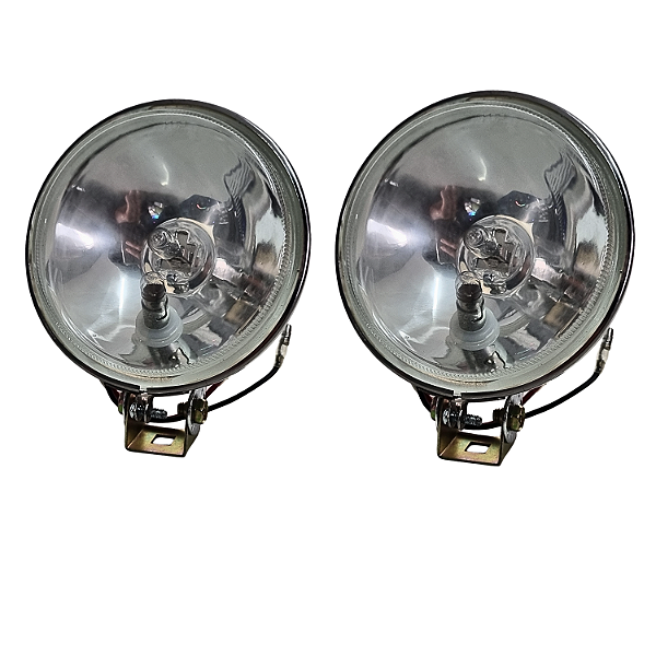 Par Farol de Milha Cromado com Meia Luz Universal Fusca,Gol,Voyage, Brasília e Kombi Passat,Chevette C10 F1000 Caminhone