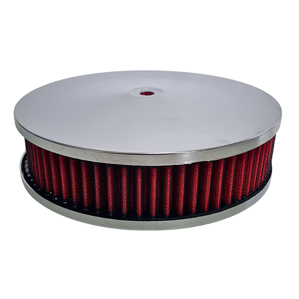 Filtro de Ar Premium Tampa Inox Lavável Compatível com Carros Clássicos e Preparados