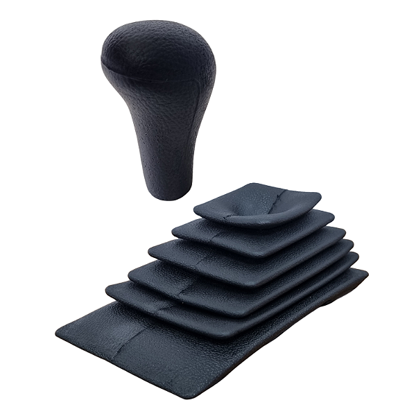 Manopla Câmbio com Coifa VW Gol Parati Voyage 87 88 89 90 91 92 93 94