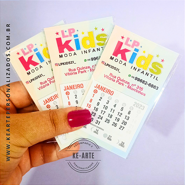 Mini Calendário de Geladeira *