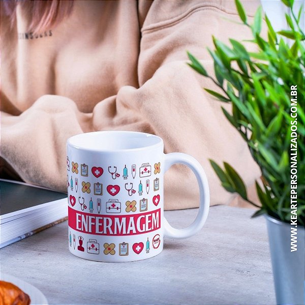 Caneca profissões - Enfermagem