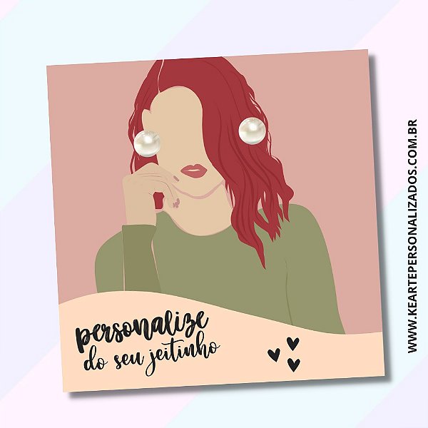 Card + Pérola - Personalizável | 25 unidades *