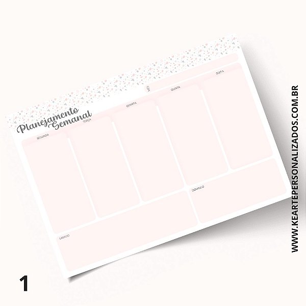 Desk Planner - Semanal