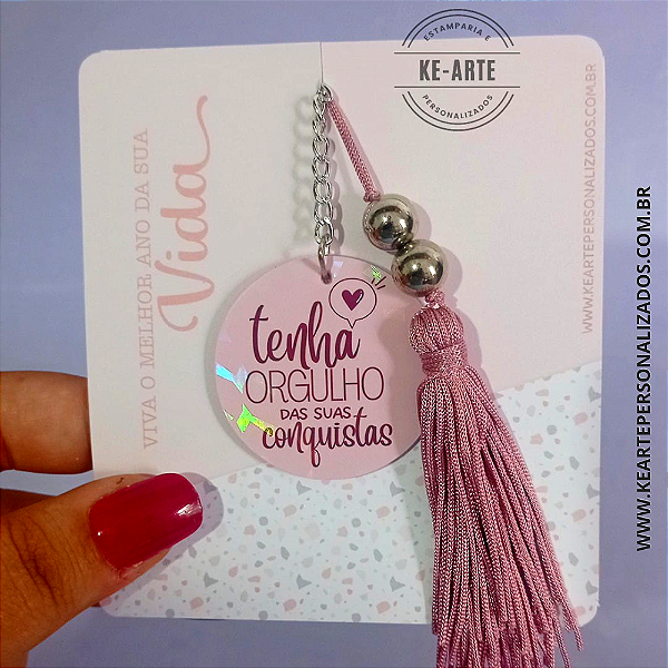 Chaveiro acrílico 4x4cm - redondo