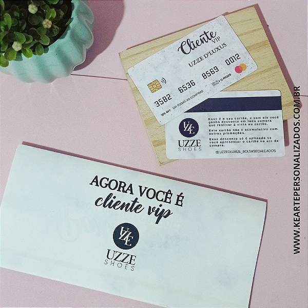 Cartão PVC + Carta - Cliente Vip *