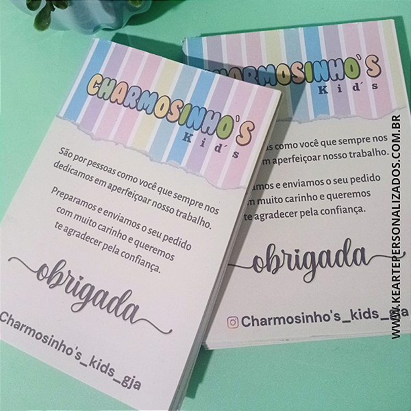 Bloco de agradecimento | Personalizado *