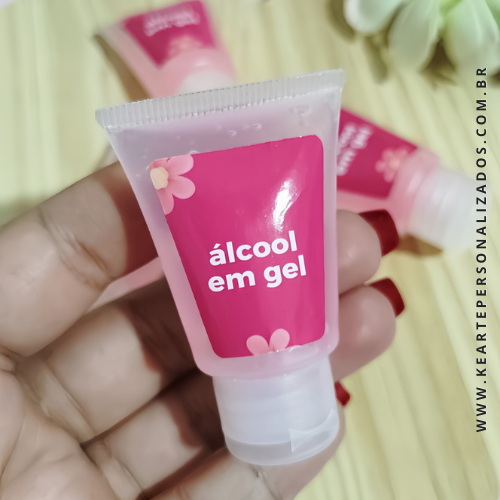 Mini Álcool Gel - Coleção Outubro Rosa