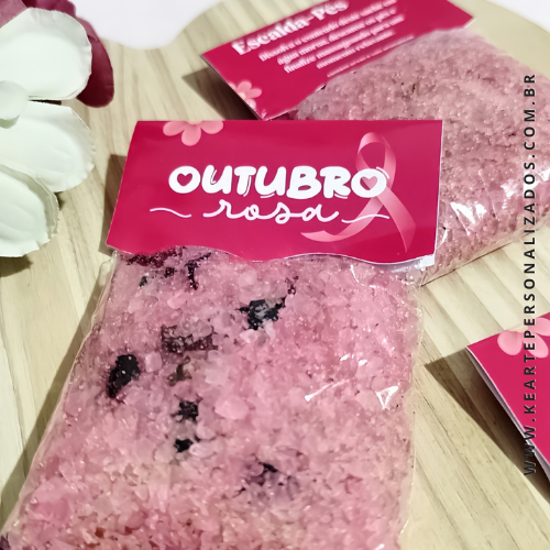 Sachê de Escalda Pés - Coleção Outubro Rosa