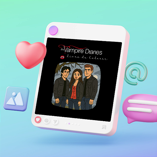 Arquivo Digital: Livro de Colorir - Inspirado em The Vampire Diaries | Coleção Séries