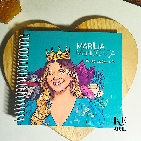 Livro de Colorir - Inspirado na Marília Mendonça | Coleção Música