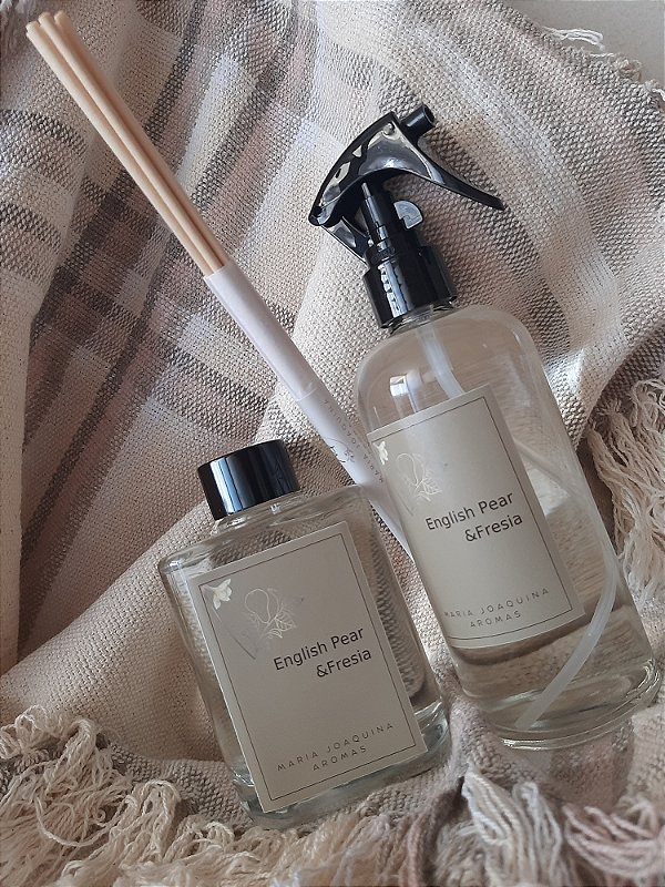 Kit Difusor Stick e Home Spray English Pear & Fresia