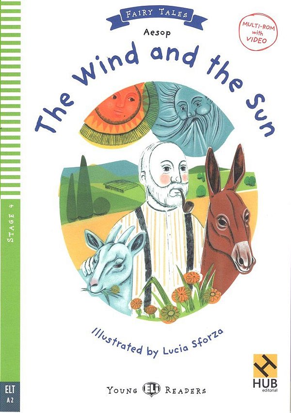 The Wind And The Sun - Hub Young Readers Fairy Tales - Stage 4 - Book With Video Multi-ROM
