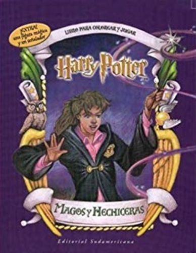 Harry Potter - Magos Y Hechiceras - Libro Para Colorear Y Jugar