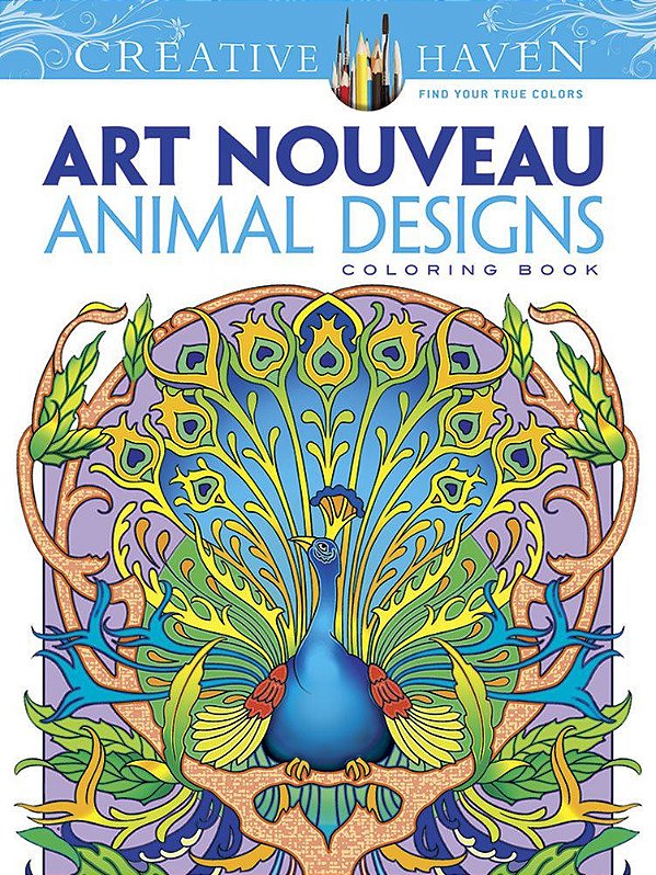 Art Nouveau Animal Designs - Creative Haven Coloring Books