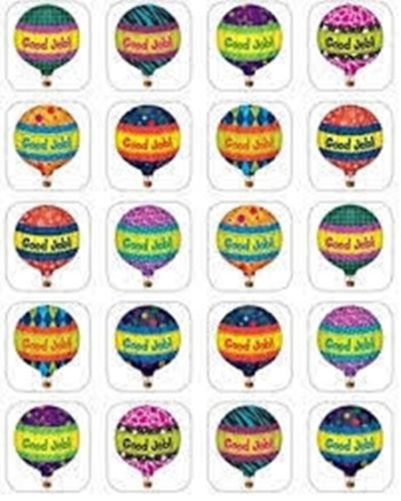 Hot Air Balloons Stickers - 120 Stickers ( Tcr 5339)