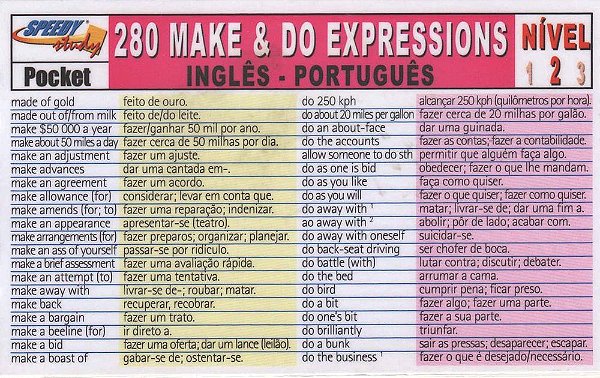 280 Make & Do Expressions 2 - Inglês/Português