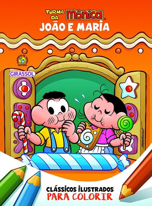 João E Maria - Para Colorir - Turma Da Monica