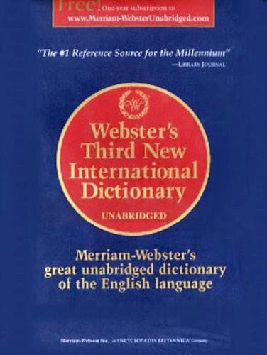 Webster's Third New International Dictionary Unabridged