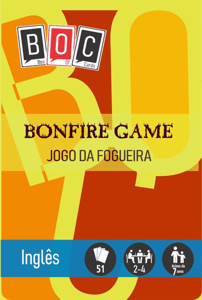 Bonfire Game - Jogo Da Fogueira - Box Of Cards - 51 Cartas - Boc 10