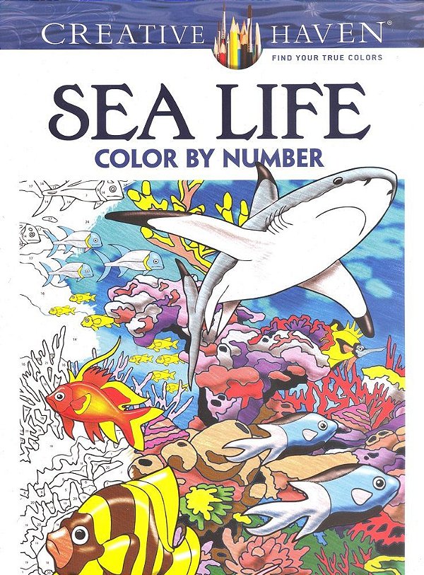 Sea Life Color By Number - Creative Haven