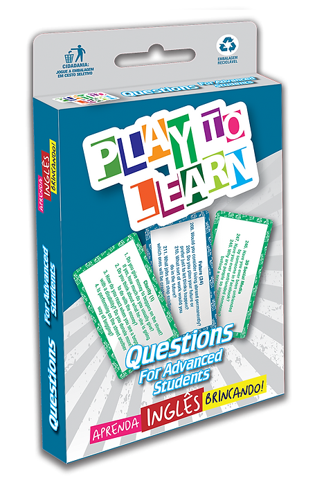 Play To Learn - Questions For Advanced Students - Jogo De Cartas