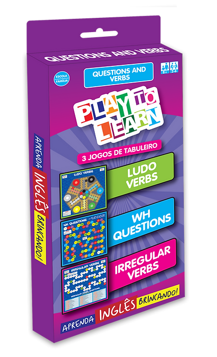 Play To Learn - Questions And Verbs - Ludo Verbs, Wh Questions E Irregular Verbs