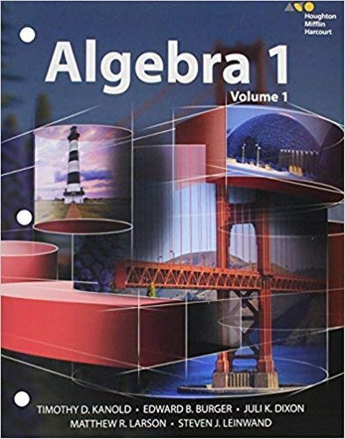 Houghton Mifflin Harcourt Algebra 1 Volume 1 - Interactive Student Edition