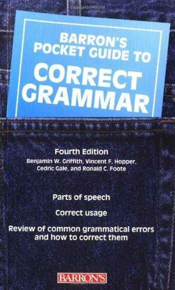 Barron's Pocket Guide To Correct Grammar - Fourth Edition