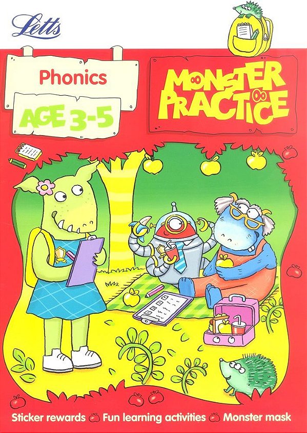 Monster Practice - Phonics - Age 3-5 - Book With Stickers