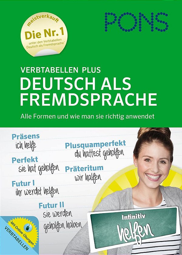 Pons Verbtabellen Plus - Deutsch Als Fremdsprache - Buch Mit Online-Übungen