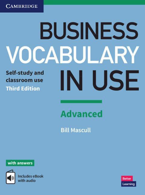 Business Vocabulary In Use Advanced W/Ans & Enhanced Ebook - 3RD Edition