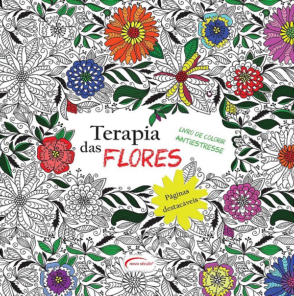 Terapia Das Flores - Livro De Colorir Antiestresse Folhas Destacáveis