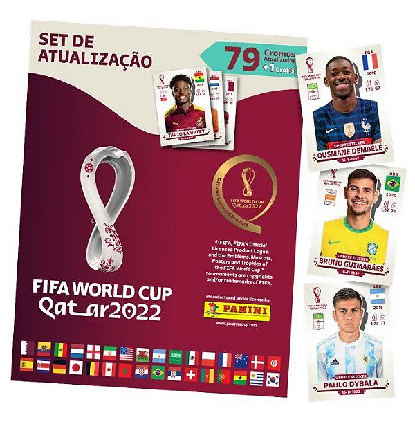 Kit Atualização Com 80 Figurinhas - Fifa World Cup Qatar 2022