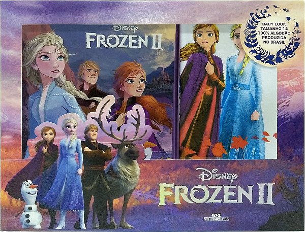 Frozen 2 Livro + Camiseta