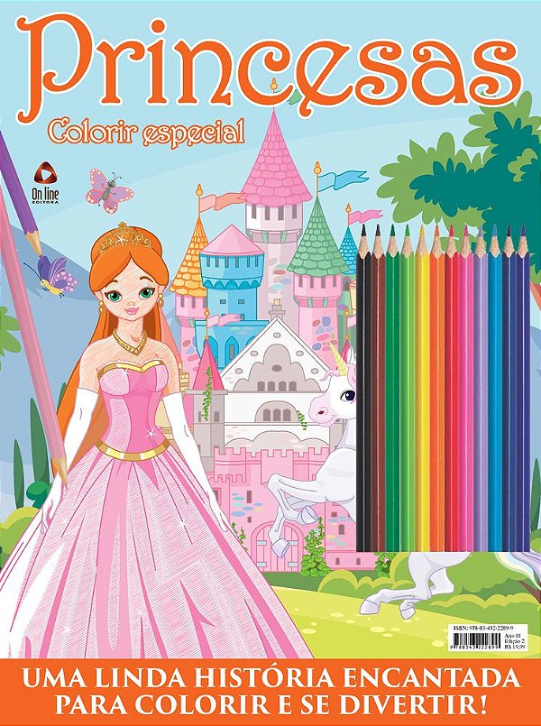Princesas - Colorir Com Brilho - SBS