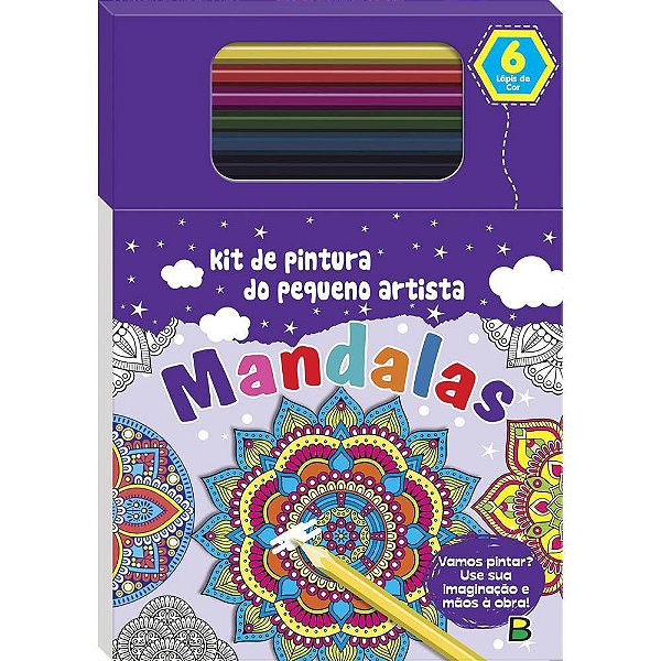 Kit de pintura do pequeno artista - mandalas