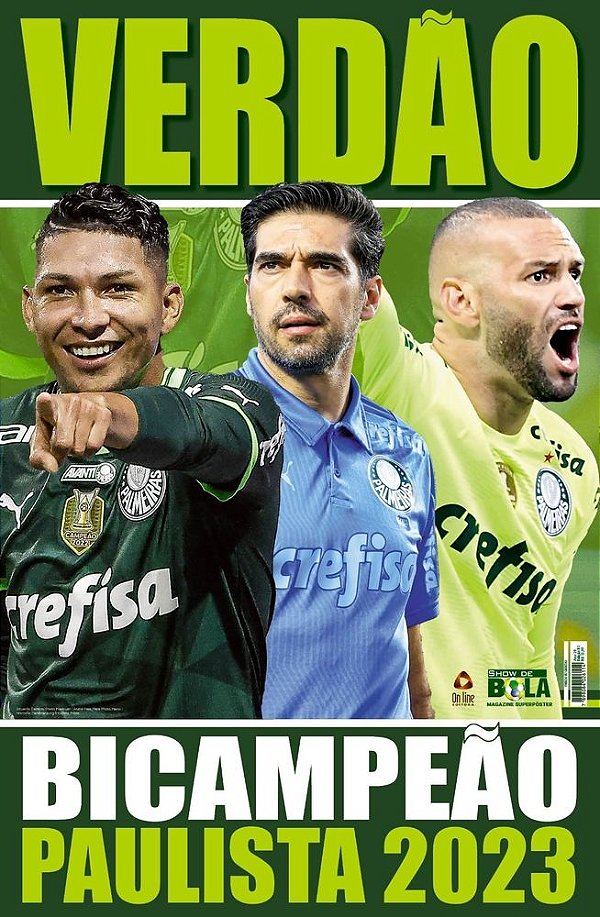 Show De Bola Magazine Super Pôster - Palmeiras Campeão Paulista 2022 - SBS