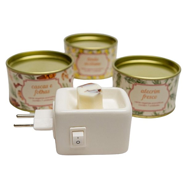 Kit difusor elétrico + ceras aromáticas