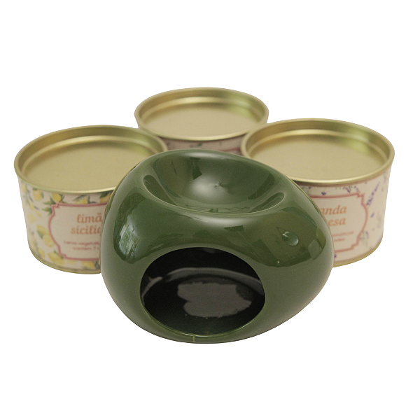 Difusor de cerâmica orgânico verde