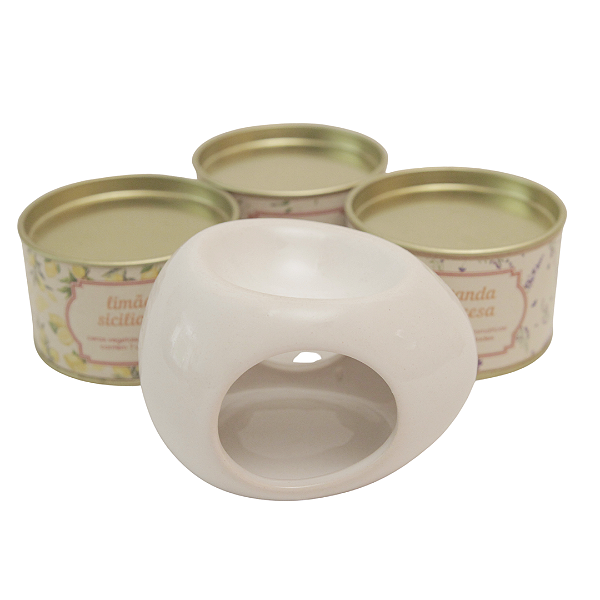 Difusor de cerâmica orgânico branco