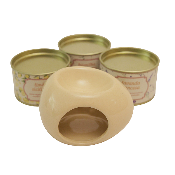 Difusor de cerâmica orgânico bege