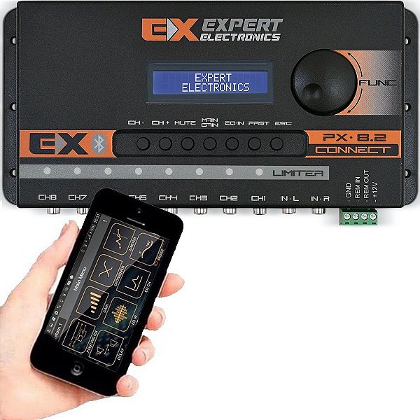 Crossover Eletronics Px-8.2 Connect 8 Canais Equalizador Processador De Áudio Digital Com Bluetooth - Expert