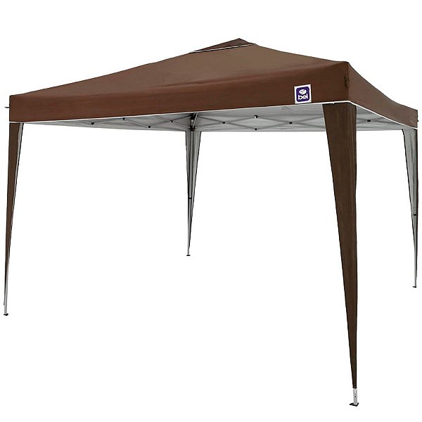 Tenda Gazebo Dobrável 3X3 Poliéster Marrom - Bel