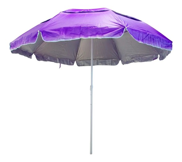 Guarda-Sol Fps Em Alumínio 2,40M Poliéster Grande Roxo - Importway