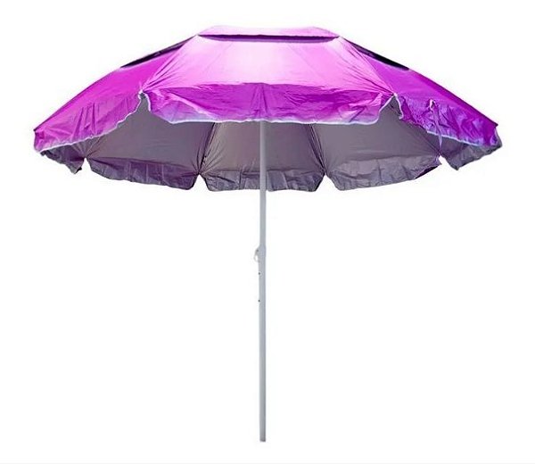 Guarda-Sol Fps Em Alumínio 2,40M Poliéster Grande Lilas - Importway